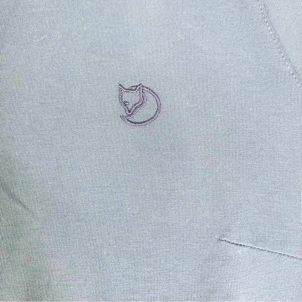 Fjallraven Womens High Coast Cotton Short Sleeve Dress Sz M Blue Gray - Picture 2 of 13